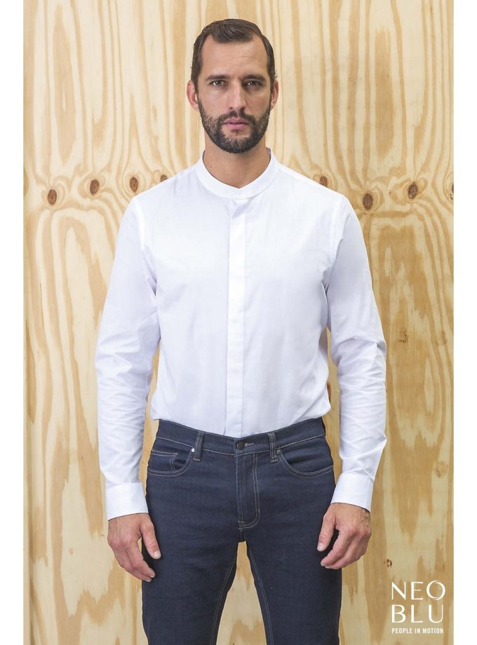 Ανδρικό πουκάμισο με γιακά τύπου "μάο" NEOBLU BART MEN