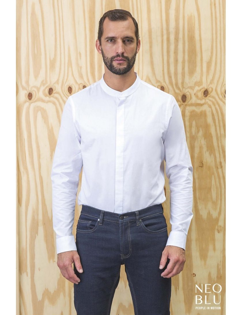 Ανδρικό πουκάμισο με γιακά τύπου "μάο" NEOBLU BART MEN
